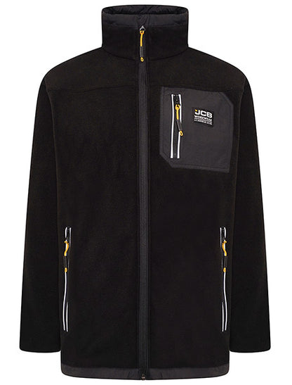 JCB WORKWEAR TRADE FLEECE FULL ZIP BLACK M