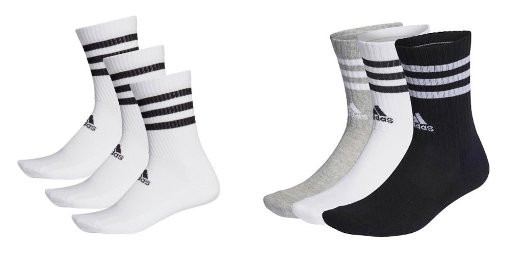 Adidas Cushion Crew Sock 3 Pack - Small - Black