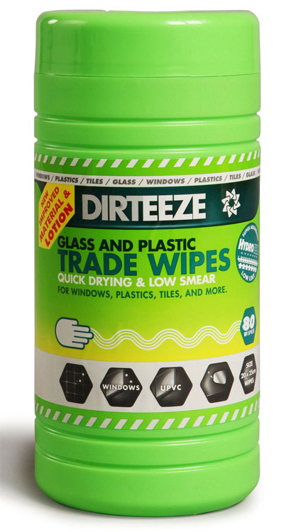 Dirteeze - GLASS AND PLASTIC WIPES -