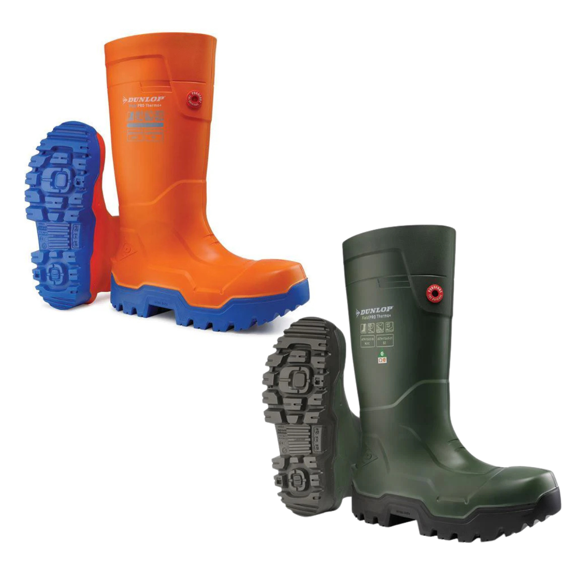 Dunlop Purofort Fieldpro Thermo+ Full Safety Wellington Boots Steel Toe
