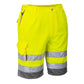 Portwest E043YGYM -  sz M Hi-Vis Poly-cotton Shorts - Yellow/Grey