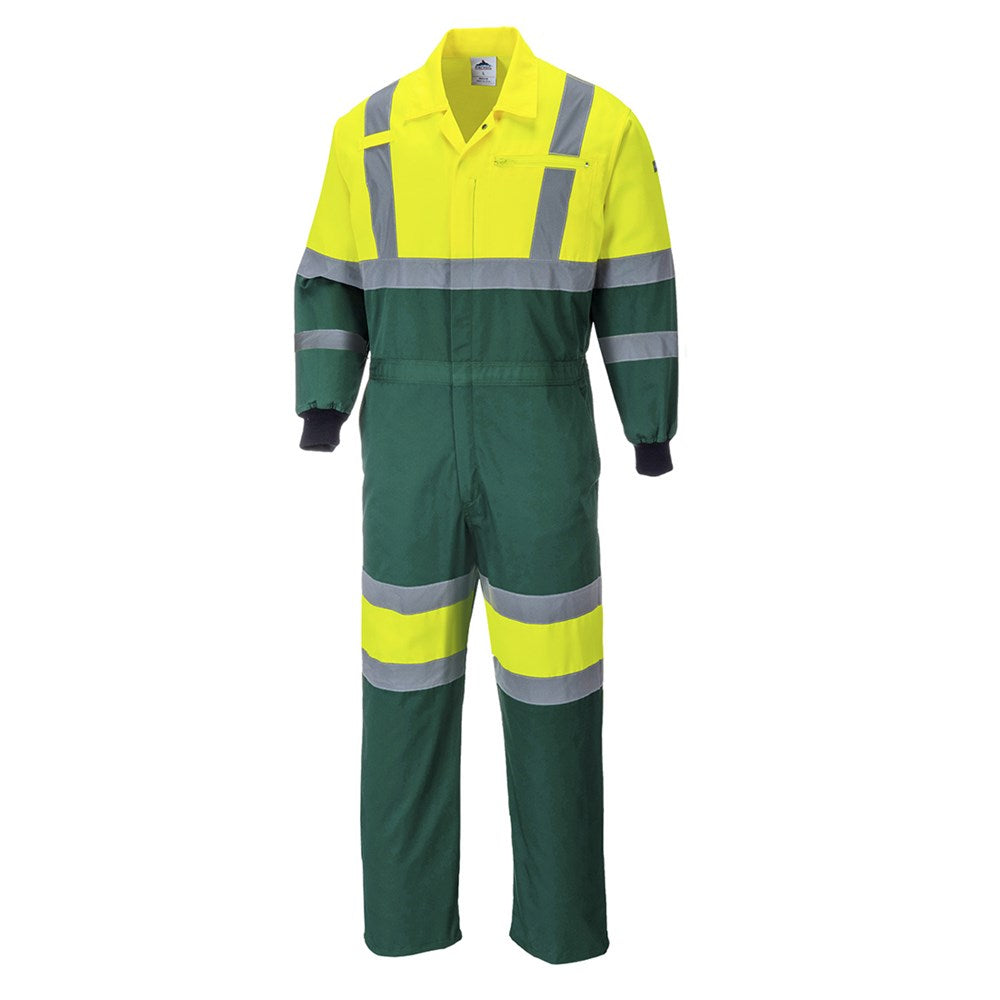 Portwest E052YGRS -  sz S X Hi-Vis Coverall - Yellow/Grey