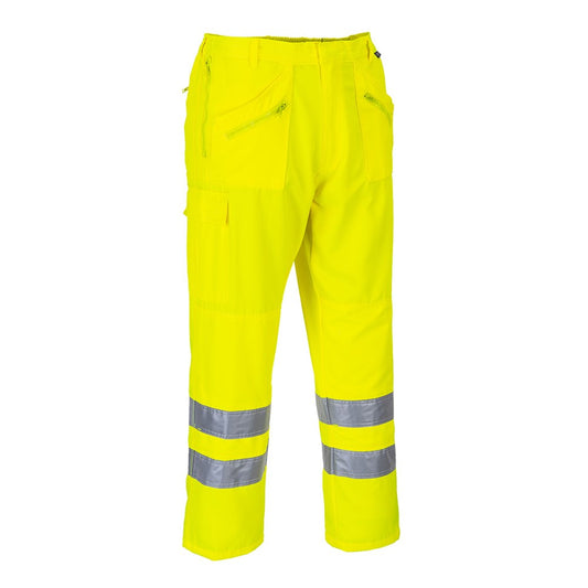 Portwest E061YERXXL -  sz 2XL Hi-Vis Action Trousers - Yellow