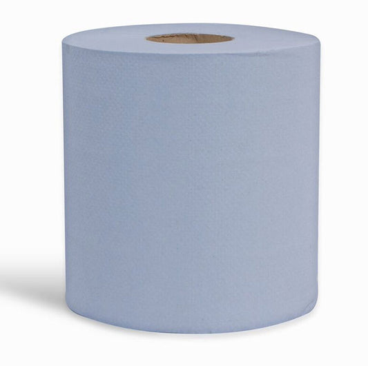 Beeswift - EMBOSSED CENTREFEED 2PLY BLUE 150M (6) - Blue