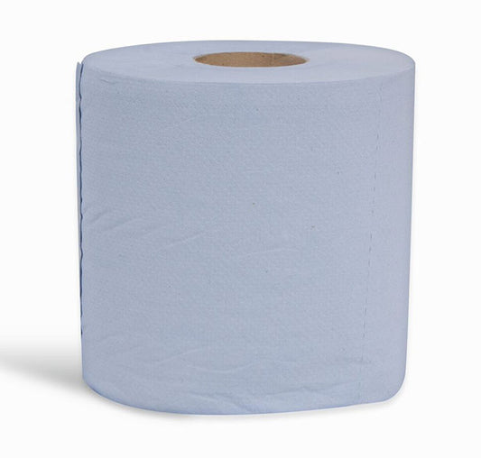 Beeswift - EMBOSSED CENTREFEED 2PLY BLUE 80M (6) - Blue