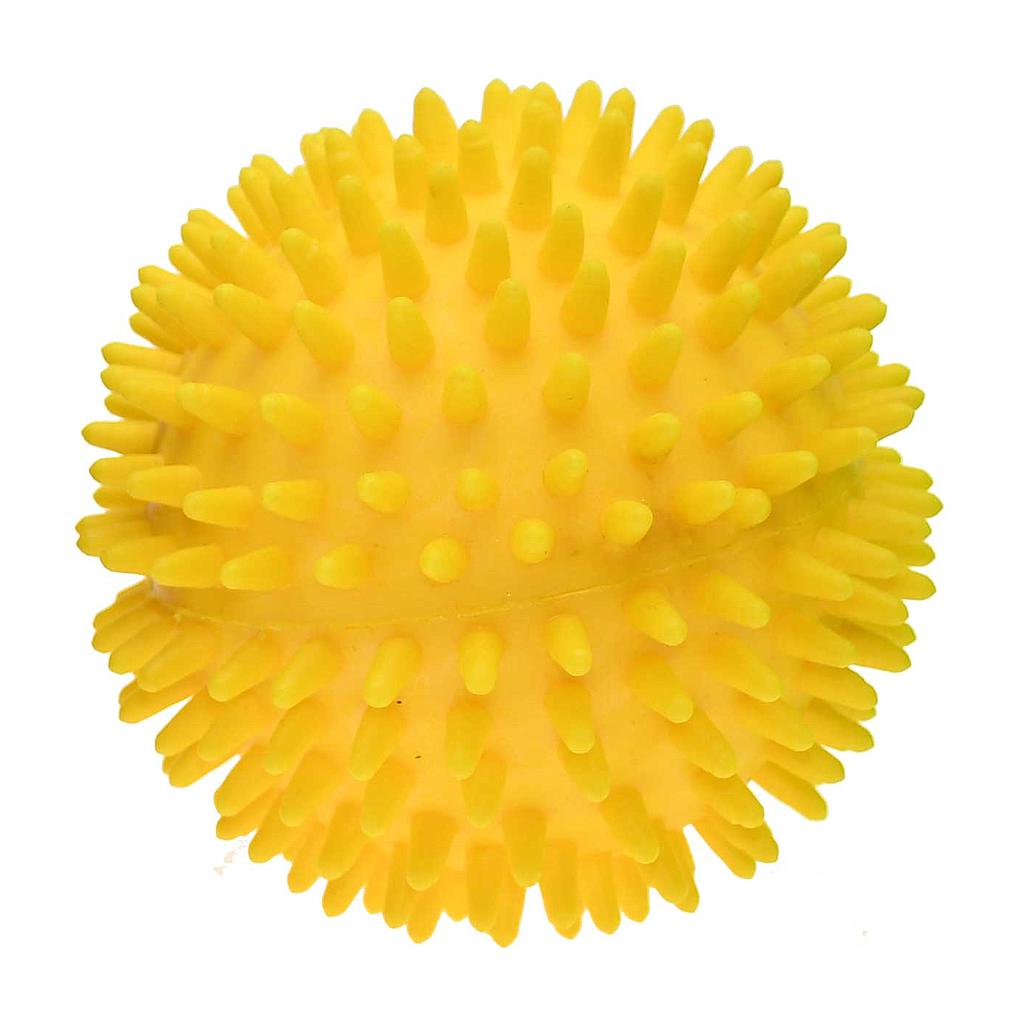 Soft Touch Spike Ball Yellow 100mm