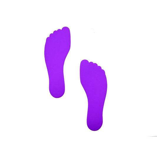 Foot Floor Marker (Pack of 6) Purple