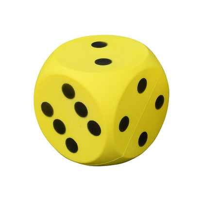 Uncoated Foam Dice Yellow