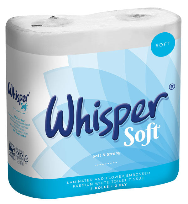Beeswift - WHISPER SOFT LUXURY TOILET ROLL 2PLY (40) - White
