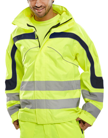 BEESWIFT ETON HI-VIS BREATHABLE JACKET SATURN YELLOW XL