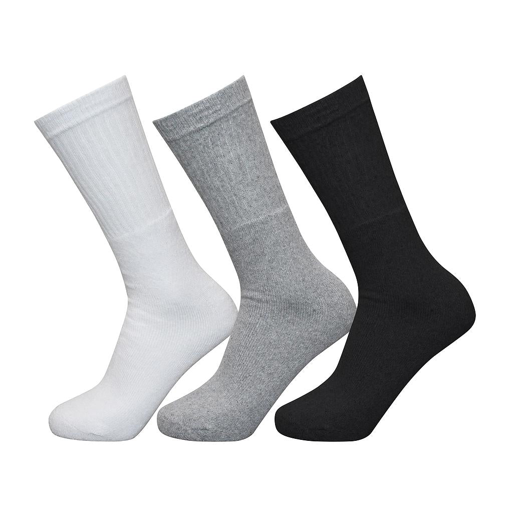 Exceptio Multi Sport Crew Socks (3 Pairs) Black/Grey/White 45142