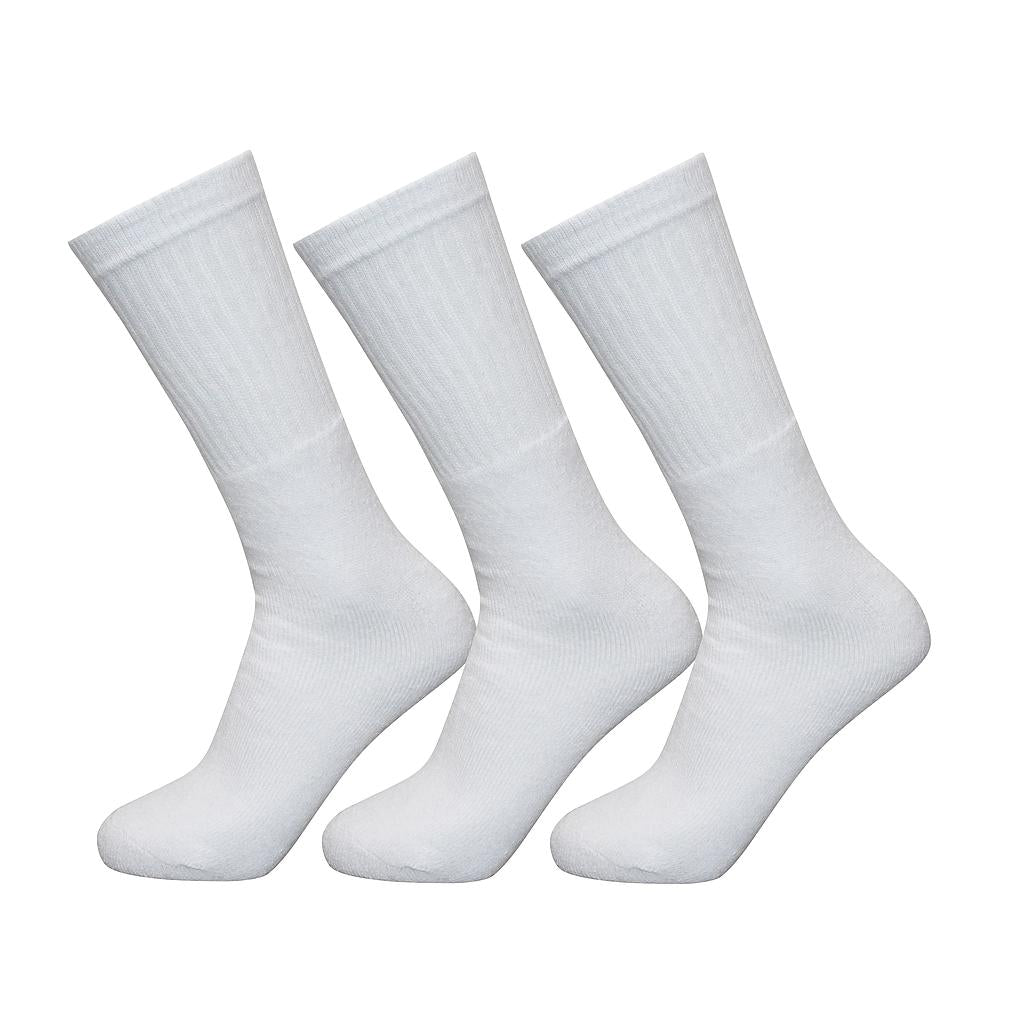 Exceptio Multi Sport Crew Socks Junior (3 Pairs) White J12-4
