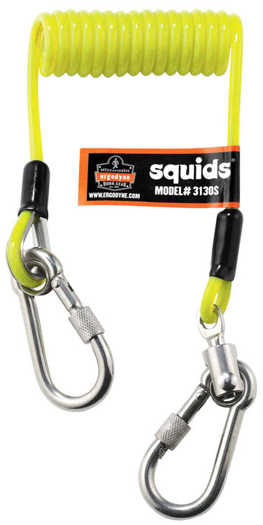 ERGODYNE COIL TOOL LANYARD SMALL YELLOW S