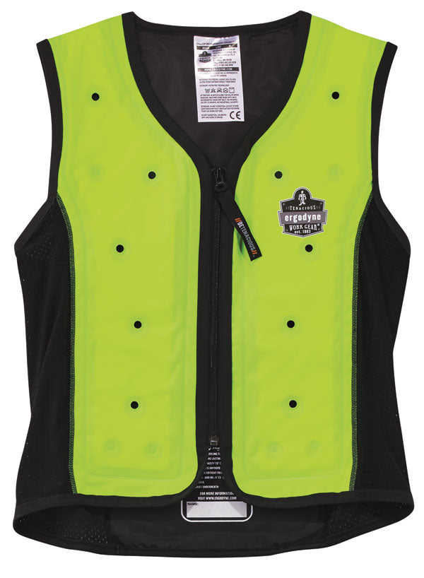 ERGODYNE PREMIUM DRY EVAPORATE COOLING VEST LIME GREEN M