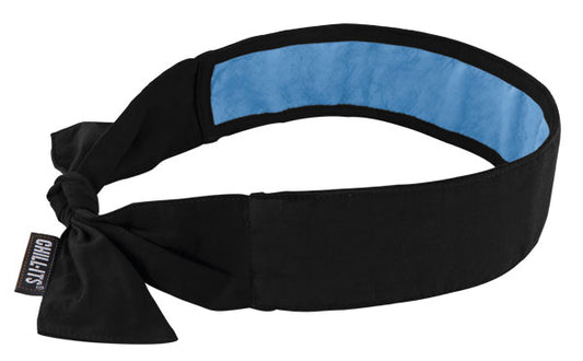 Ergodyne - EVAPORATIVE COOLING BANDANA BLACK - Black