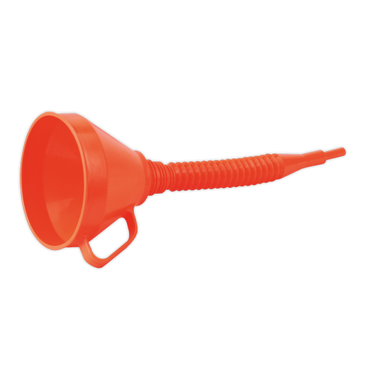 SEALEY - F16F Funnel with Flexible Spout & Filter Medium �160mm