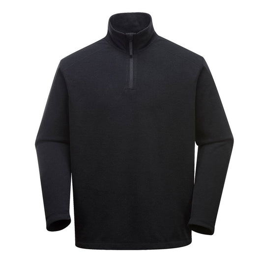 Portwest F180BKRM -  sz M Staffa Microfleece Pullover - Black