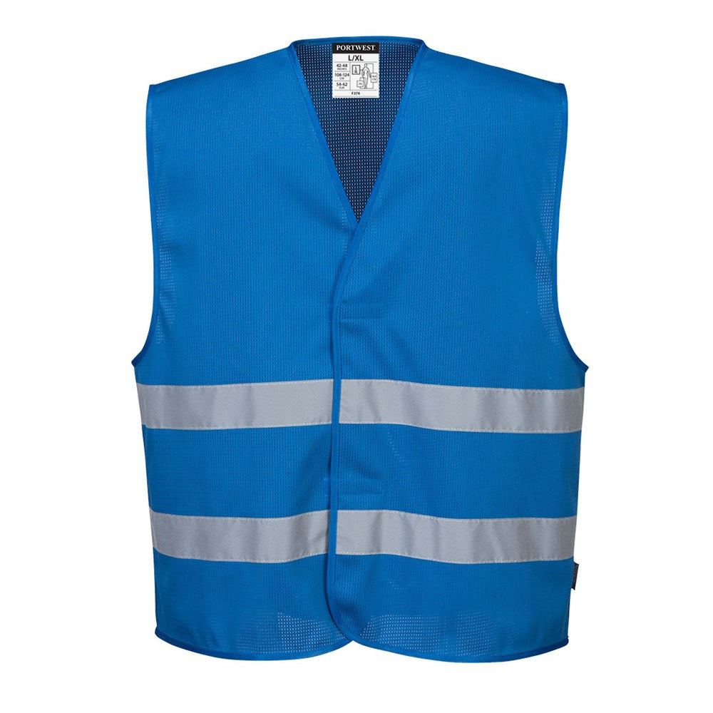 Portwest F374RBRL/XL -  sz L - XL MeshAir Iona Vest - Royal Blue