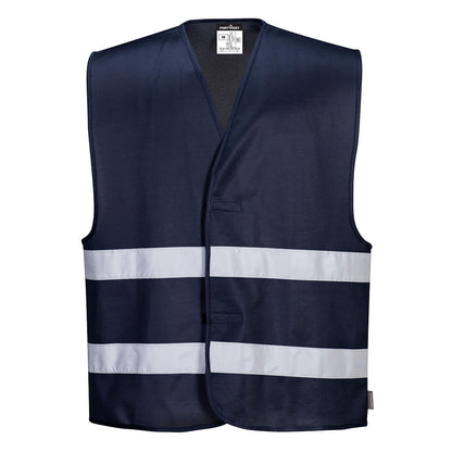 Portwest F474 - Navy Sz L/XL Hi-Vis Iona Safety Vest Visibility Reflective