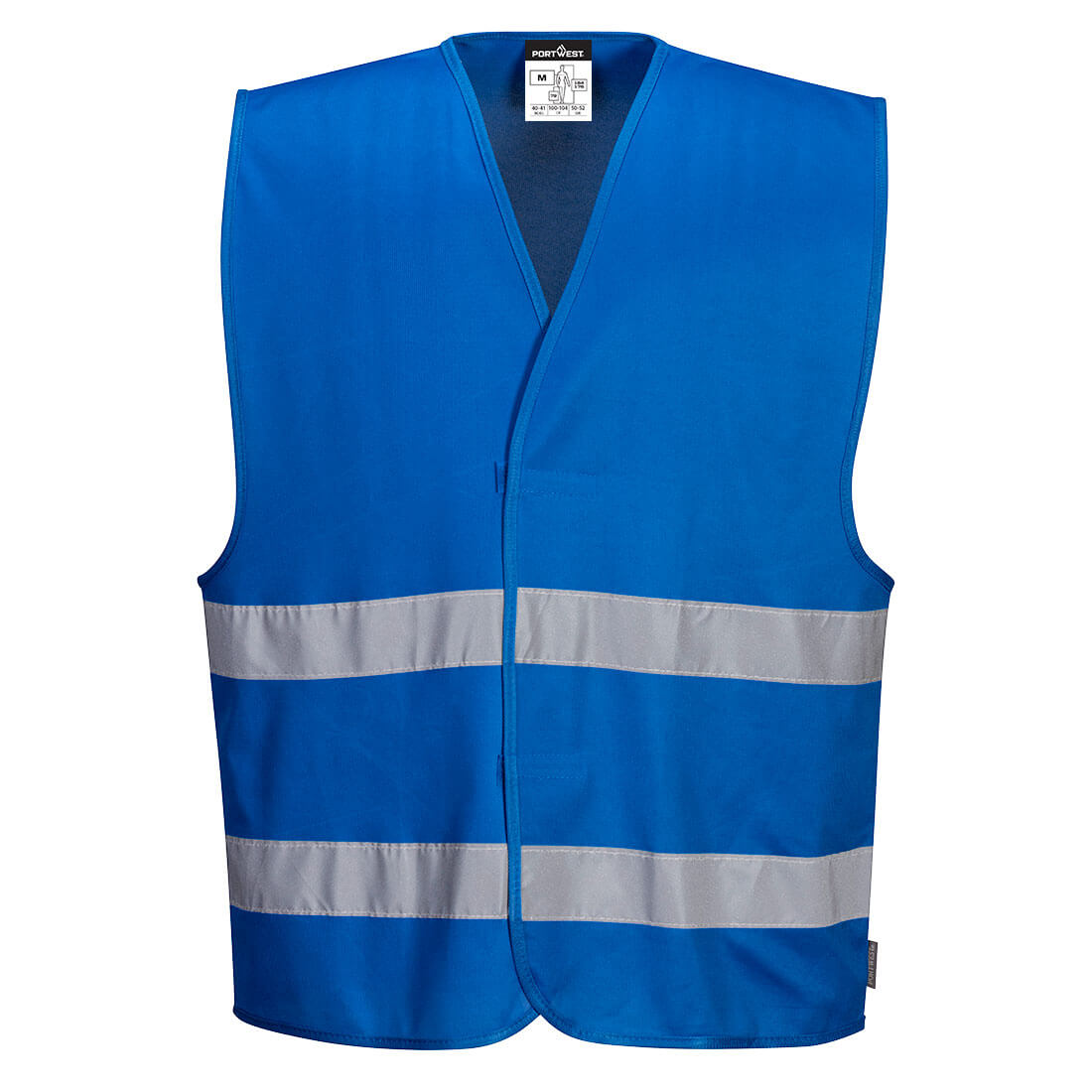 Portwest F474 - Royal Blue Sz L/XL Hi-Vis Iona Safety Vest Visibility Reflective