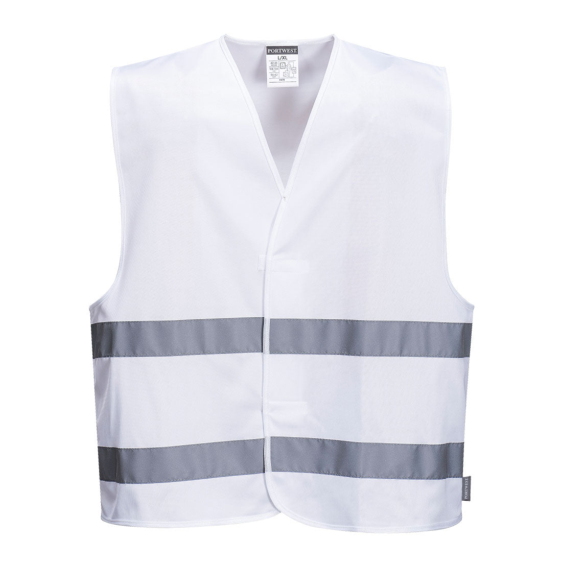 Portwest F474 - White Sz S/M Hi-Vis Iona Safety Vest Visibility Reflective