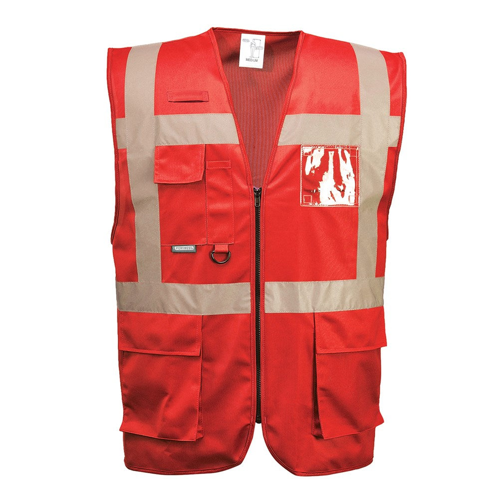 Portwest F476RERXL -  sz XL Iona Executive Vest - Red