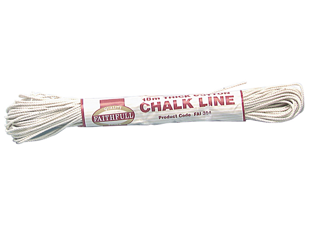 Faithfull FAI304 304 Thick Cotton Chalk Line 18m (Box of 12) |