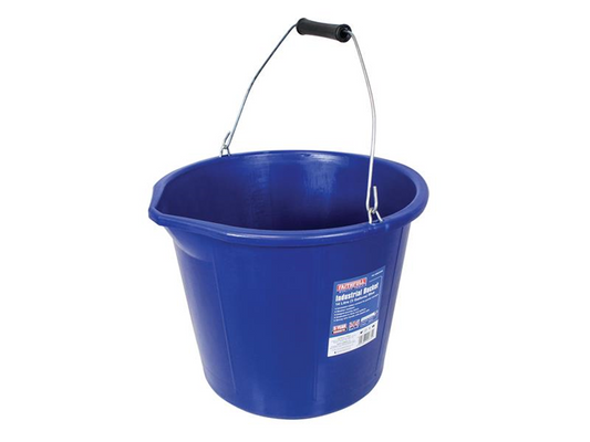 Faithfull FAI3GBUCKIN Builder's Industrial Bucket 14 litre (3 gallon) - Blue |