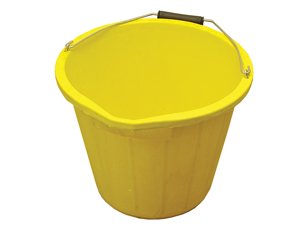Faithfull FAI3GBUCKYEL Heavy-Duty Bucket 14 litre (3 gallon) - Yellow |