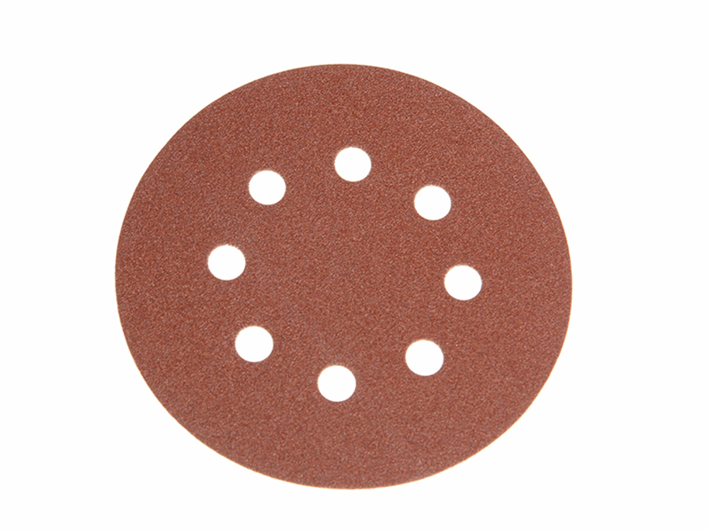 Faithfull FAIAD125240H Hook & Loop Sanding Disc DID3 Holed 125mm x 240G (Pack 25) |