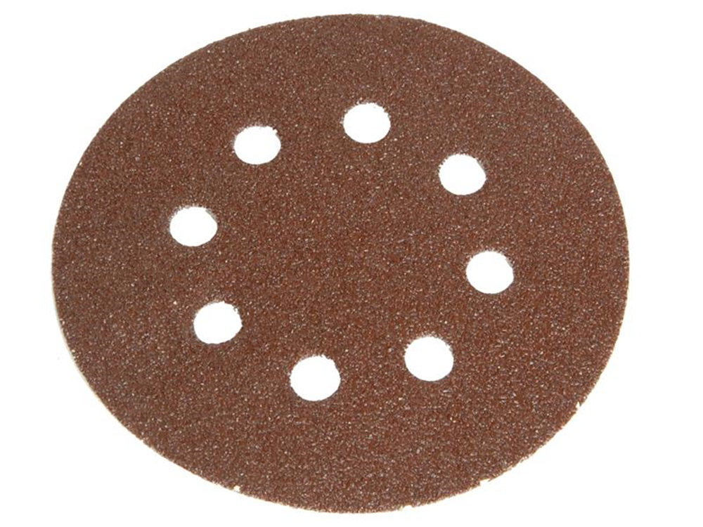 Faithfull FAIADHL125VF Hook & Loop Sanding Disc DID3 Holed 125mm Very Fine (Pack 5) |