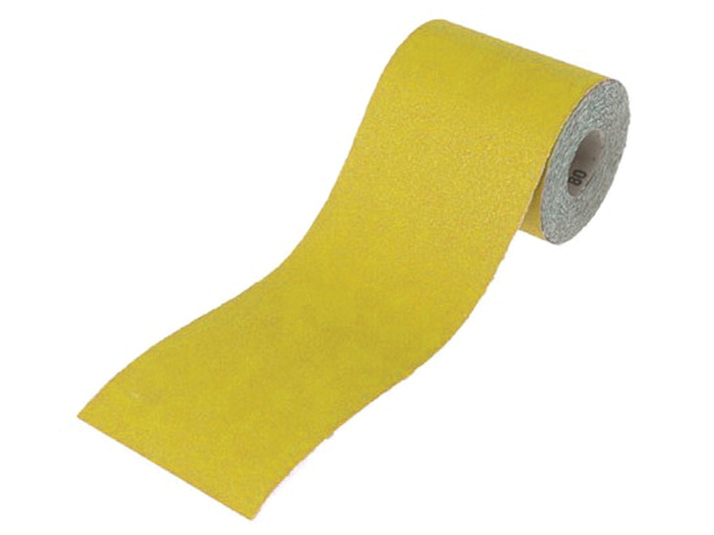 Faithfull FAIAR11540Y Aluminium Oxide Sanding Paper Roll Yellow 115mm x 50m 40G |