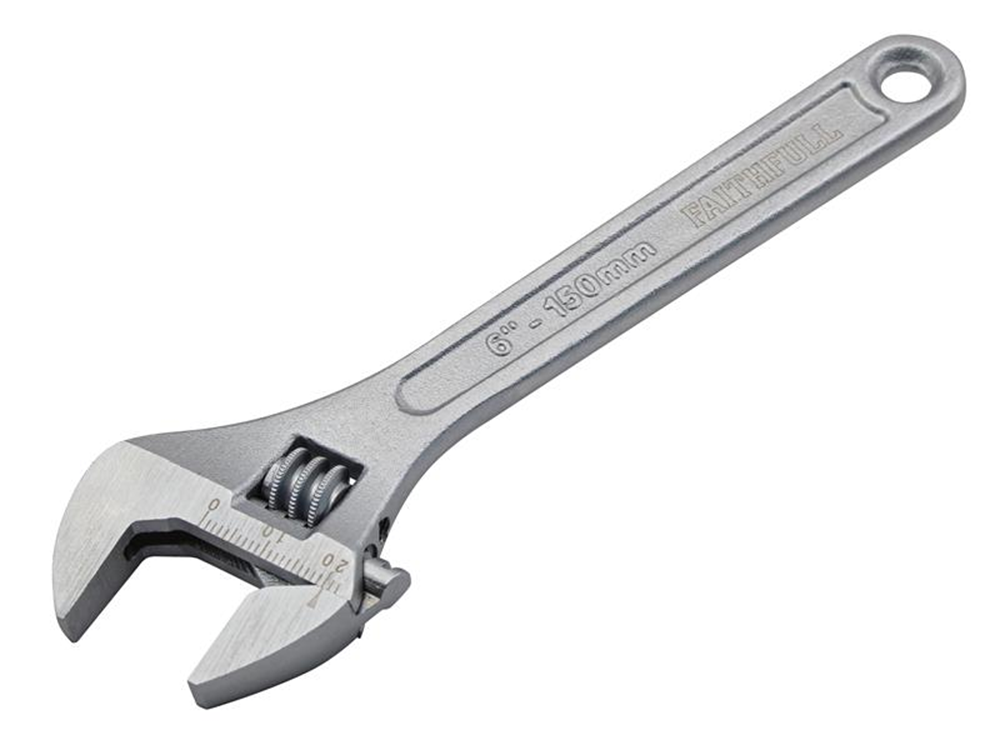 Faithfull FAIAS150MC Chrome Adjustable Spanner 150mm (6in) |