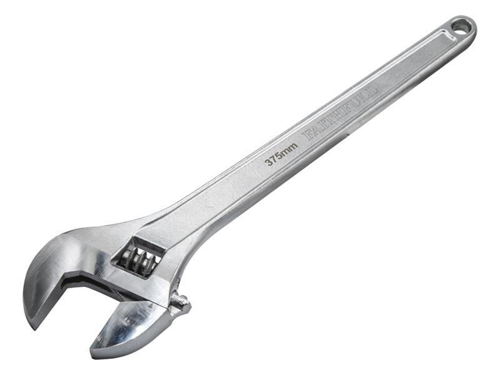 Faithfull FAIAS375MC Chrome Adjustable Spanner 375mm (15in) |
