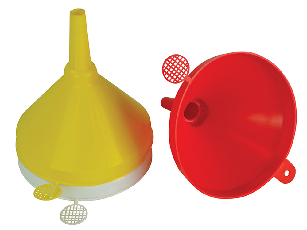 Faithfull FAIAUFUNNEL3 Plastic Funnel 150mm Set, 3 Piece |
