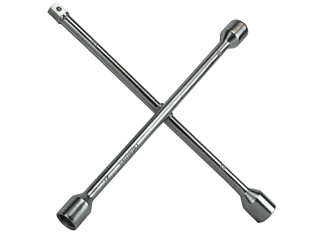 Faithfull FAIAUWB4WC 4-Way Wheel Brace Chrome Plated 14in |