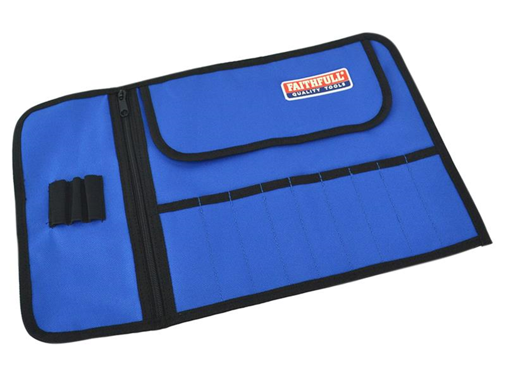 Faithfull FAIBR9 9 Pocket Bit Roll 27 x 42cm |