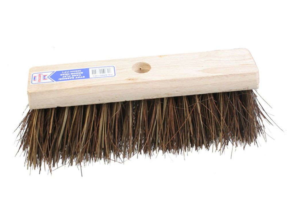 Faithfull FAIBRBC13FL Flat Broom Stiff Bassine / Cane 325mm (13in) |