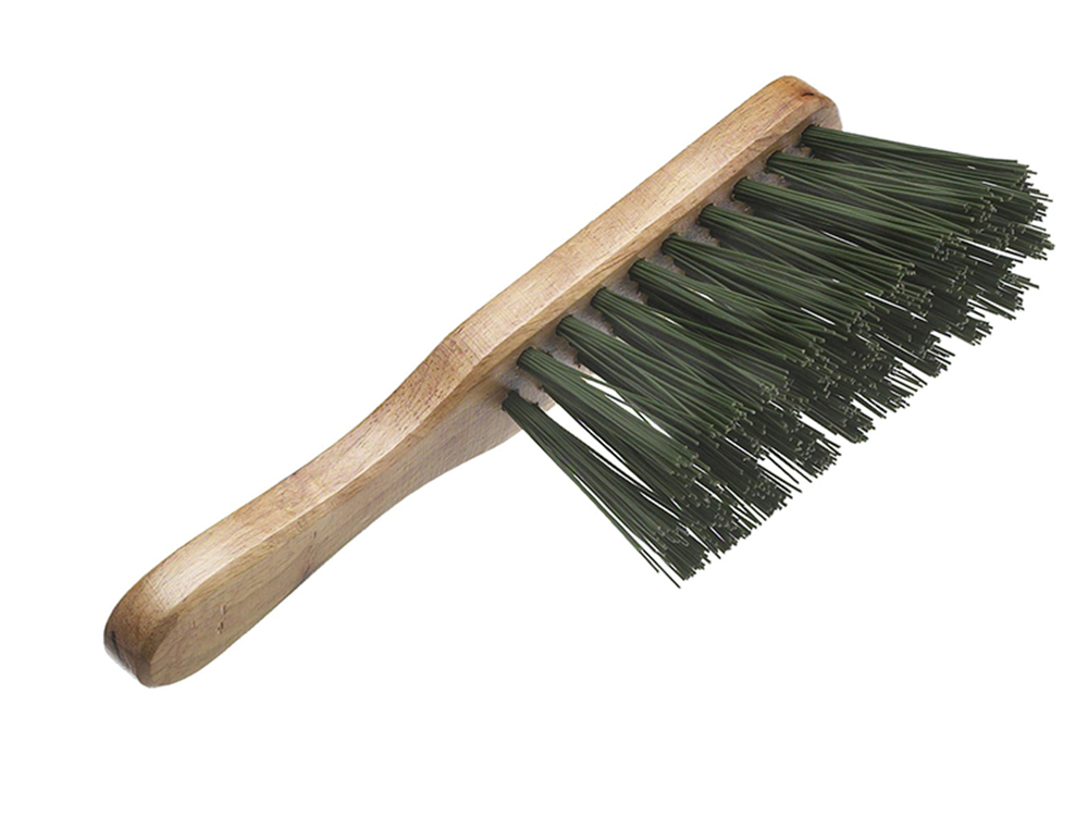 Faithfull FAIBRHANDSTI Stiff Green PVC Hand Brush 275mm (11in) |