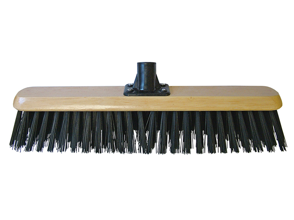 Faithfull FAIBRPVC18R Platform Broom Head Black PVC 45cm (18in) Threaded Socket |