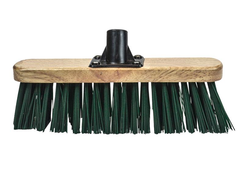 Faithfull FAIBRSTIF12R Broom Head Stiff Green 300mm (12in) Threaded Socket |