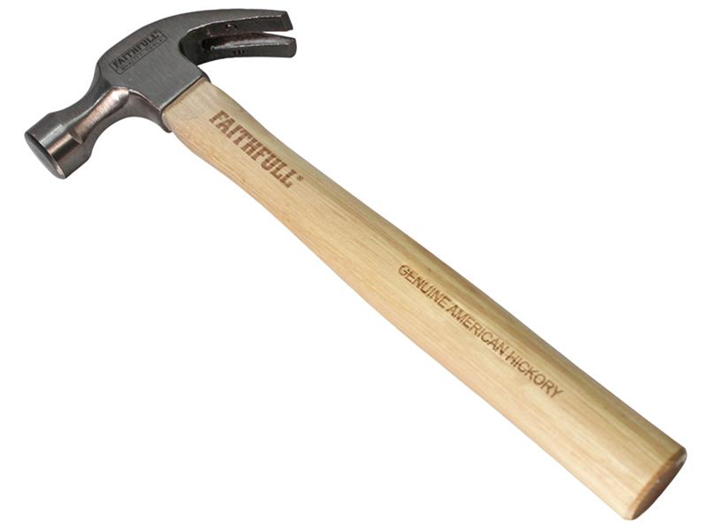 Faithfull FAICAH20 Claw Hammer Hickory Shaft 567g (20oz) |