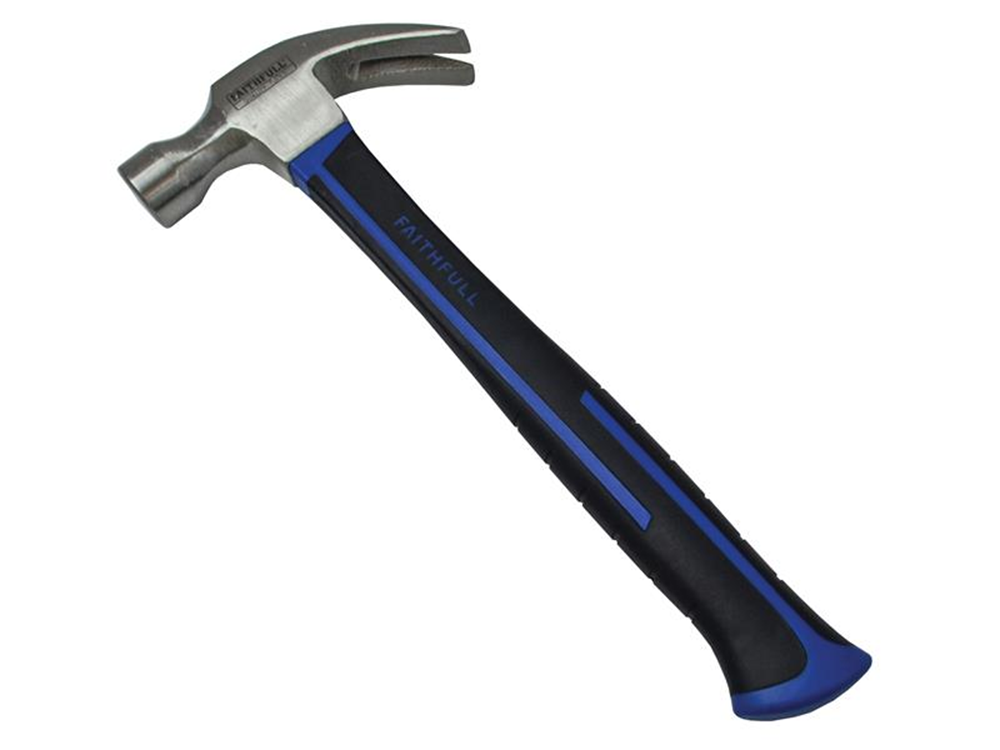 Faithfull FAICH16FG Claw Hammer Fibreglass Handle 454g (16oz) |