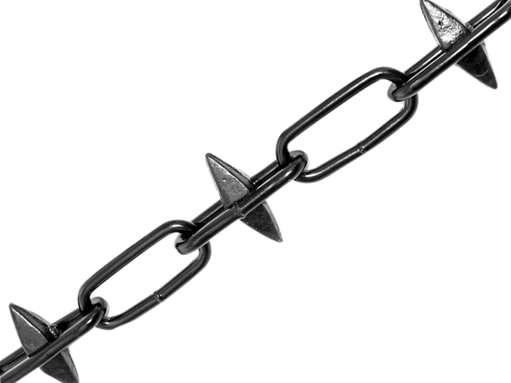 Faithfull FAICHBOX6SB Spike Chain Black Japanned 6mm x 5m Box - Max Load 250kg |