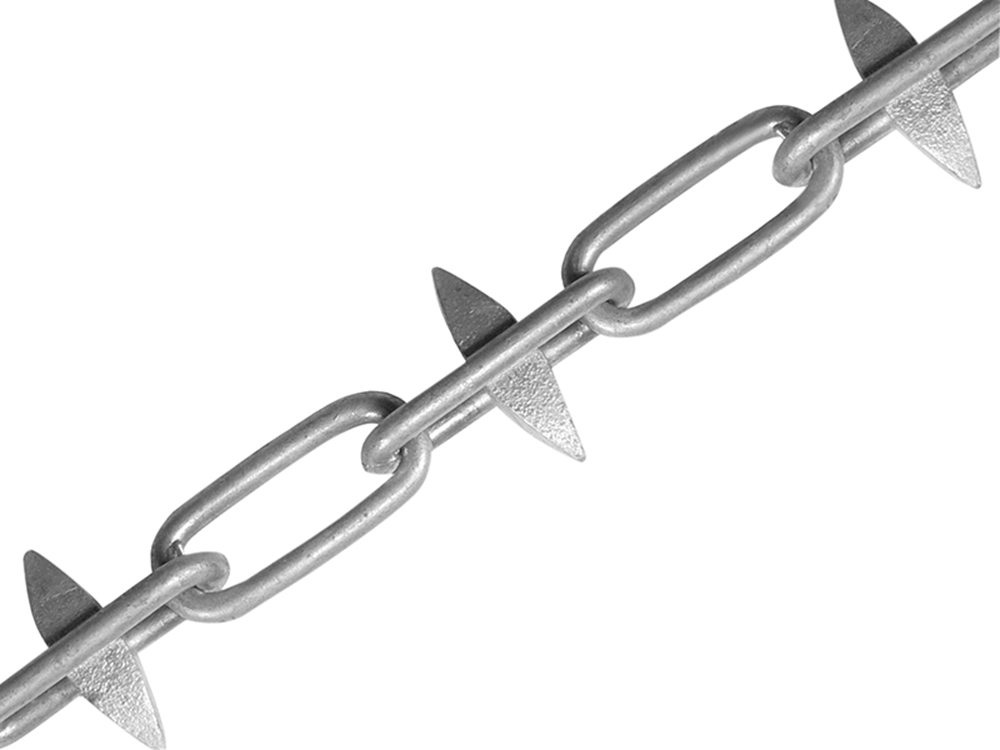 Faithfull FAICHBOX6SG Spike Chain Galvanised 6mm x 5m Box - Max Load 250kg |