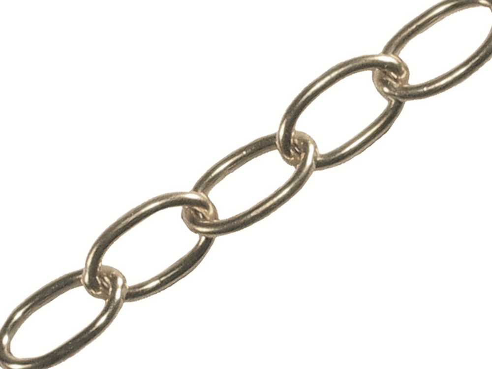 Faithfull FAICHOC18 Oval Chain 1.8mm x 10m Chrome |