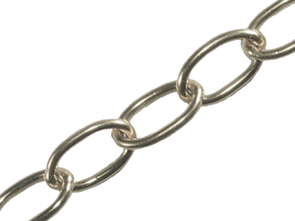Faithfull FAICHOC23 Oval Chain 2.3mm x 10m Chrome |