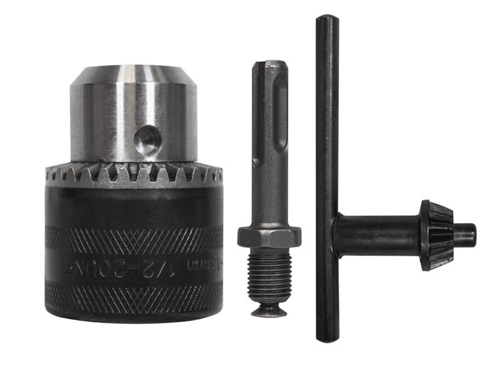 Faithfull FAICHUCK12 Chuck & Key 13mm Capacity 1/2 x 20 UNF Thread |