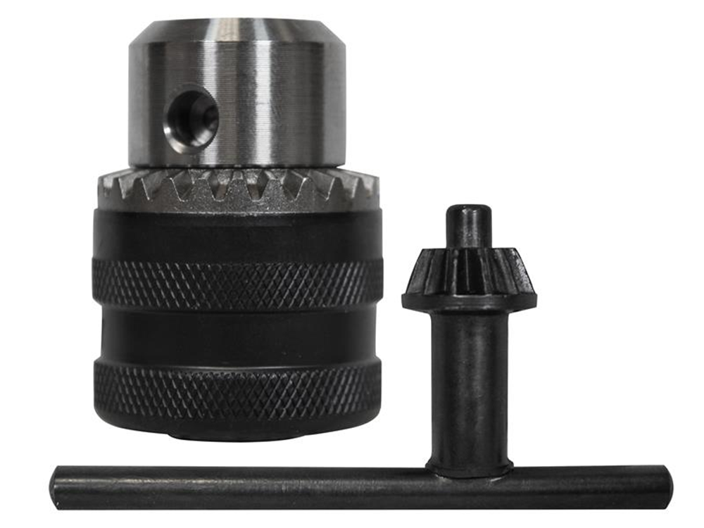 Faithfull FAICHUCK38 Chuck & Key 10mm Capacity 3/8 x 24 UNF Thread |