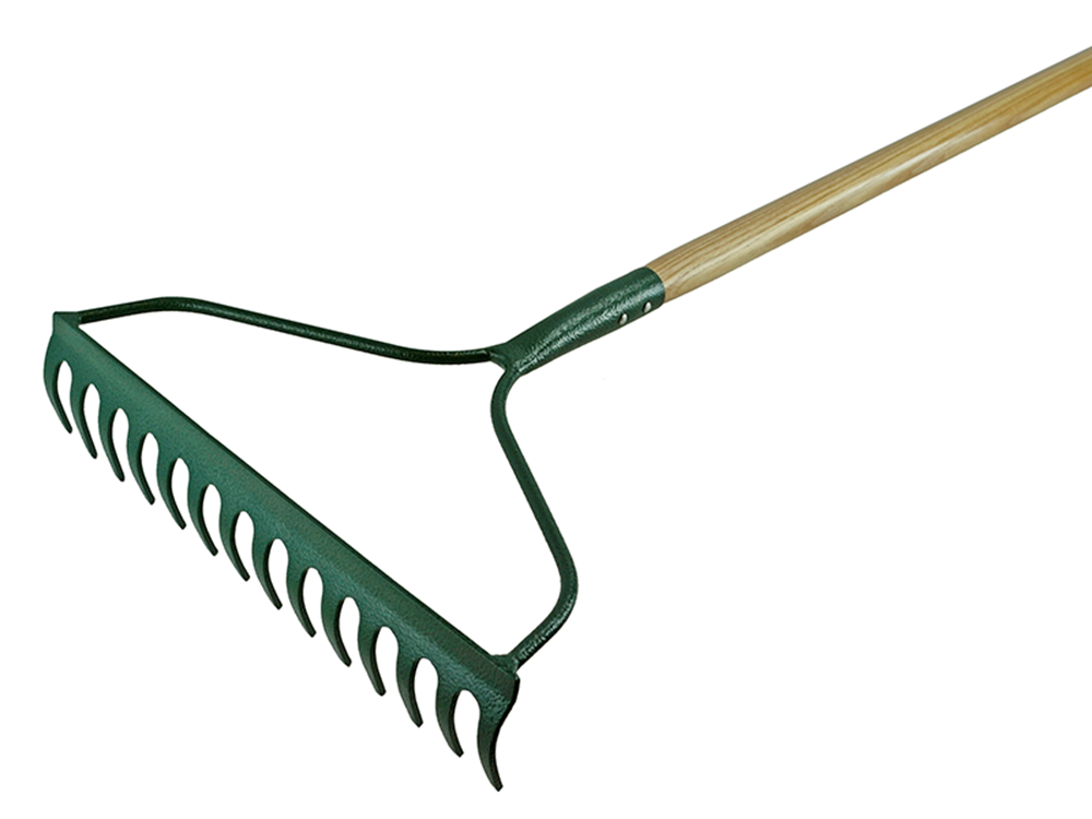 Faithfull FAICOUGR Countryman Garden Rake 14 Flat Tines |